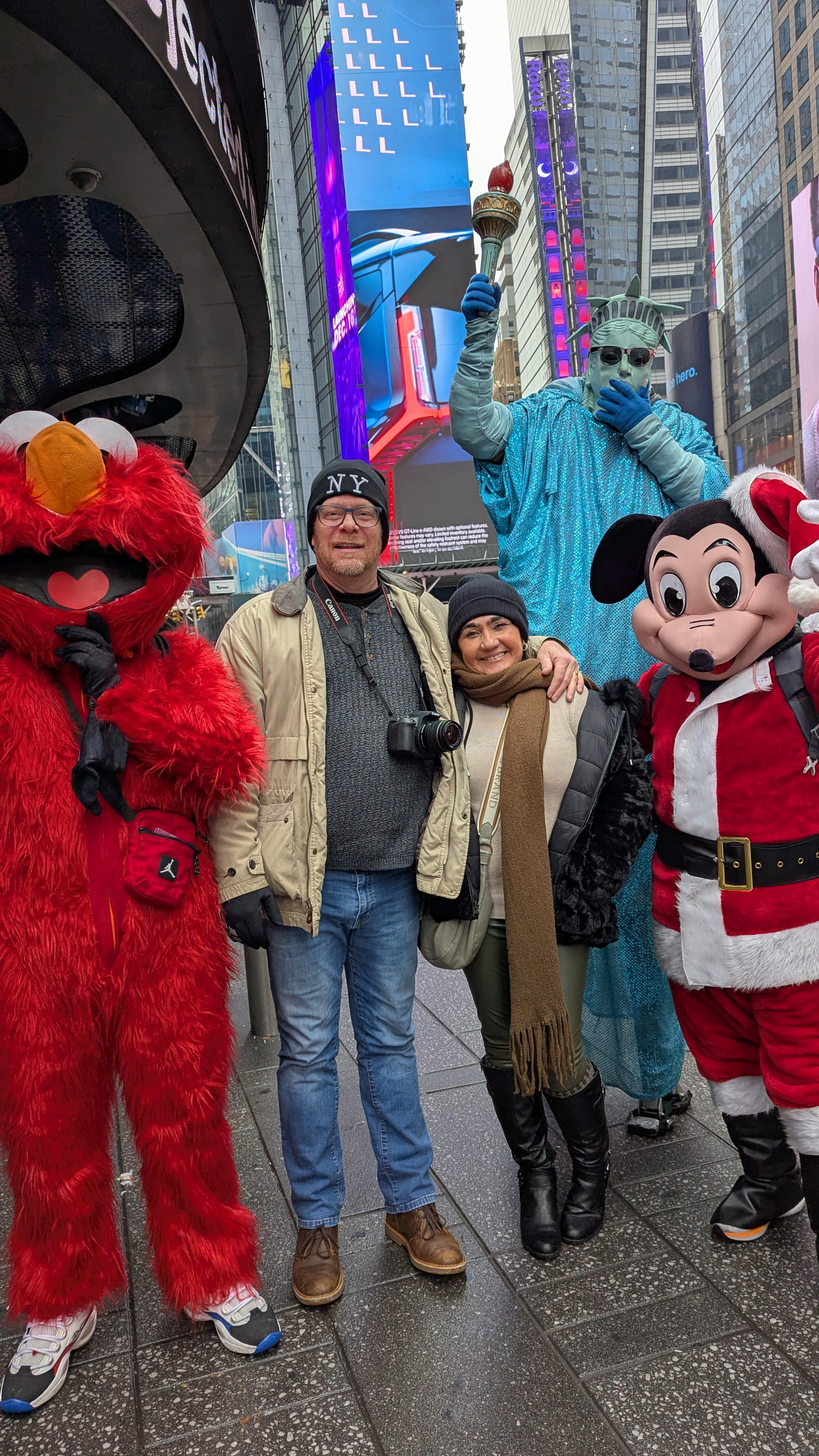 Times Square no frio